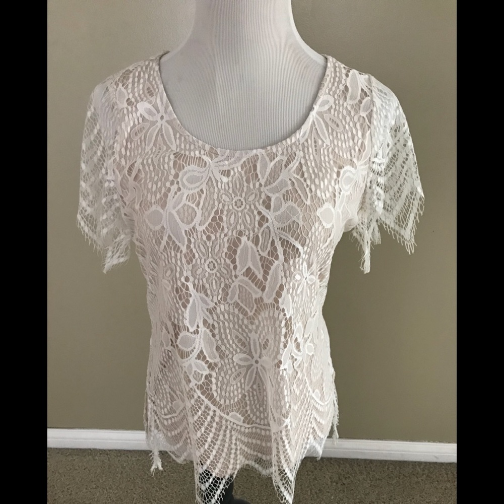 Lace boho shirt